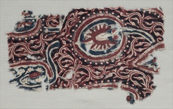 Fragment, 1400s. India, 15th century. Drawn resist, painted mordant, dyed; cotton; overall: 31.8 x