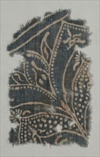 Fragment, 1100s - 1300s. India, 12th-14th century. Plain cloth, resist dyed; cotton; overall: 20.3