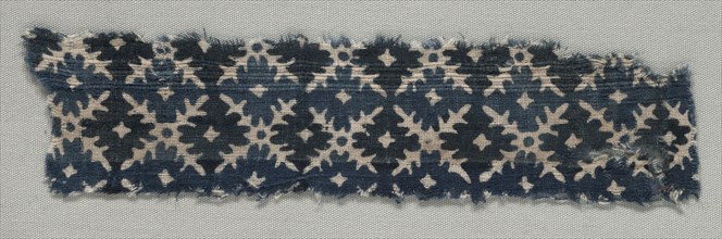 Fragment, 1100s - 1300s. India, 12th-14th century. Plain cloth, resist dyed; cotton; overall: 5.1 x