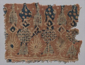 Fragment, 1100s - 1300s. India, 12th-14th century. Plain cloth, resist dyed; cotton; overall: 16.9