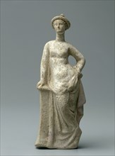 Figurine, 300-100 BC. Greece, 3rd - 2nd Century BC. Terracotta; overall: 22.3 cm (8 3/4 in.).
