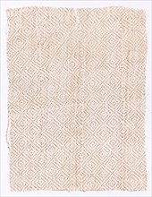Fragment, 1800s. India, Rajasthan ?, 19th century. Block printed with gold leaf on cotton muslin;