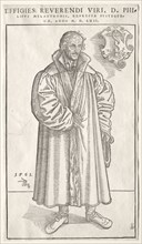 Philipp Melanchthon. Lucas Cranach (German, 1515-1586). Woodcut