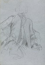 Verona Sketchbook: Gentleman (page 54), 1760. Francesco Lorenzi (Italian, 1723-1787). Black chalk