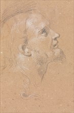 Verona Sketchbook: Male head in profile (page 91) , 1760. Francesco Lorenzi (Italian, 1723-1787).