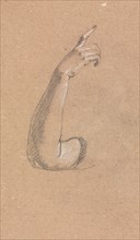 Verona Sketchbook: Right arm and hand (page 66), 1760. Francesco Lorenzi (Italian, 1723-1787).