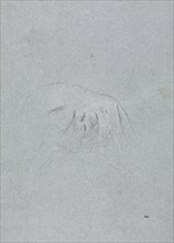 Verona Sketchbook: Drapery (page 20), 1760. Francesco Lorenzi (Italian, 1723-1787). Black chalk