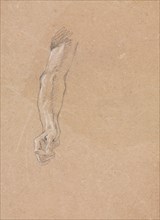 Verona Sketchbook: Right arm and hand (page 49), 1760. Francesco Lorenzi (Italian, 1723-1787).