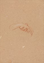 Verona Sketchbook: Study of hands (page 23), 1760. Francesco Lorenzi (Italian, 1723-1787). Red