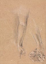 Verona Sketchbook: Arms and hands with drapery (page 78), 1760. Francesco Lorenzi (Italian,
