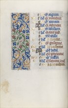 Book of Hours (Use of Rouen): fol. 11v, c. 1470. Master of the Geneva Latini (French, active Rouen,