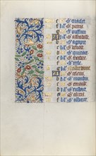 Book of Hours (Use of Rouen): fol. 3v, c. 1470. Master of the Geneva Latini (French, active Rouen,