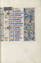 Book of Hours (Use of Rouen): fol. 4r, c. 1470. Master of the Geneva Latini (French, active Rouen,