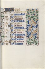 Book of Hours (Use of Rouen): fol. 5r, c. 1470. Master of the Geneva Latini (French, active Rouen,