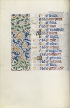 Book of Hours (Use of Rouen): fol. 5v, c. 1470. Master of the Geneva Latini (French, active Rouen,