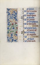 Book of Hours (Use of Rouen): fol. 8v, c. 1470. Master of the Geneva Latini (French, active Rouen,