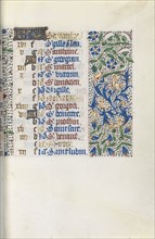 Book of Hours (Use of Rouen): fol. 9r, c. 1470. Master of the Geneva Latini (French, active Rouen,