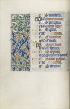 Book of Hours (Use of Rouen): fol. 9v, c. 1470. Master of the Geneva Latini (French, active Rouen,