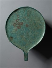 Mirror with Engraved Scene, 400-350 BC. Italy, Etruscan, 1st half of 4th Century BC. Bronze;