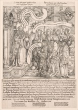 Maximilian Presented by His Patron Saints to the Almighty, 1519. Hans Springinklee (German, 1540).