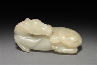 Horse, 17th Century or earlier. China, Ming dynasty (1368-1644) - Qing dynasty (1644-1911). Jade;