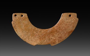 Semi-Circle, 1045-256 BC. China, Zhou dynasty (c. 1046-256 BC). Jade; overall: 11.2 cm (4 7/16 in.)