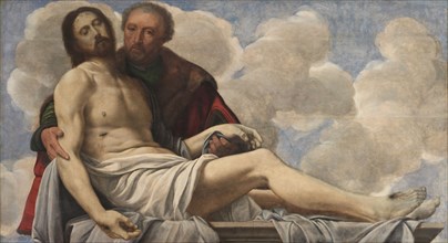 Christ with Joseph of Arimathea, c. 1525. Giovanni Girolamo Savoldo (Italian, c. 1480-aft.1548).