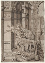 The Lovers Surprised by Death, 1510. Hans Burgkmair (German, 1473-1531). Chiaroscuro woodcut