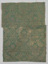 Two Lengths of Textile, 1500s. Italy or Spain, 16th century. Damask, silk; average: 75 x 56 cm (29