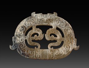 Double Dragon Plaque, 475-221 BC. China, Eastern Zhou dynasty (771-256 BC), Warring States period