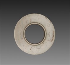 Collared Disk (Huan), c. 1600-1050 BC. China, Shang dynasty (c.1600-c.1046 BC). Jade (nephrite);