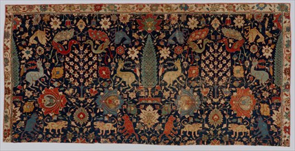 Portion of a Carpet, 17th century. Iran, Northwestern, 17th century. Knotted pile: jufti knot; wool