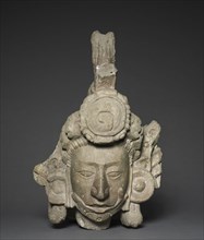 Head of a Young Noble, 746. Honduras, Copán, Structure 10L-22A, Maya style (250-900). Stone;