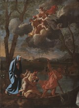 The Return of the Holy Family to Nazareth, c. 1627. Nicolas Poussin (French, 1594-1665). Oil on