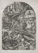 The Apocalypse:  Satan Bound for a Thousand Years, 1546-1555. Jean Duvet (French, 1485-1561).