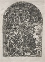 The Apocalypse:  The Angel Shows St. John the New Jerusalem, 1546-1556. Jean Duvet (French,