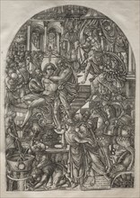 The Apocalypse:  The Martyrdom of St. John the Evangelist, 1546-1556. Jean Duvet (French,