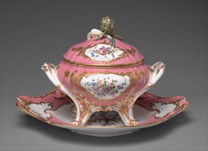 Tureen, 1757. Sèvres Porcelain Manufactory (French, est. 1740). Soft-paste porcelain with enamel