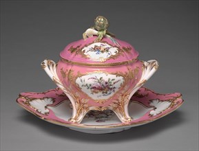 Tureen, 1757. Sèvres Porcelain Manufactory (French, est. 1740). Soft-paste porcelainwith enamel and
