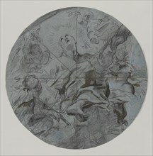 Apotheosis of a Saint (recto); Architectural Sketch(?) (verso), second half 17th century. Giovanni