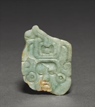 Pendant, 250-900. Maya. Jadeite; overall: 6.1 x 4.2 cm (2 3/8 x 1 5/8 in.).