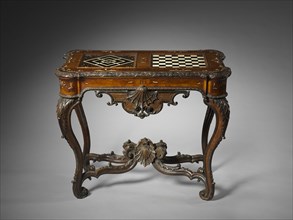 Gaming Table, c. 1735. Germany, Mainz, 18th century. Wood and ivory marquetry; overall: 78.7 x 94 x