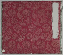 Two Lengths of Silk Damask, 1600s. Italy, 17th century. Damask, silk; average: 49.8 x 58.5 cm (19