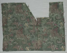 Length of Silk Damask, 1700s. Italy, 18th century. Damask, brocaded; silk and metal; average: 69.3
