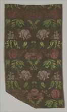 Length of Silk Textile, 1700s. Italy, 18th century. Lampas weave, brocaded; silk; average: 106.7 x