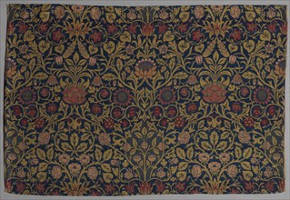 Violet and Columbine, 1883. William Morris (British, 1834-1896). Jacquard loom woven weft-faced