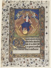 Leaf from a Book of Hours: Christ in Judgment, c. 1415. Workshop of Boucicaut Master (French,