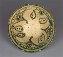 Bowl, 1000s-1100s. Iran, Amul, 11th-12th century. Earthenware with underglaze slip-painted