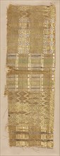 Silk Fragment, 13th century. Spain, Mudejar, 13th century. Tabby weave: silk; overall: 26.3 x 9.5