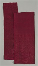 Silk Fragment, 16th century. Spain, 16th century. Fancy satin weave: silk; average: 99.1 x 26.7 cm